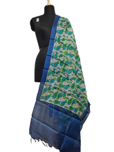 Tussar silk hand block print dupatta SILK ZONE
